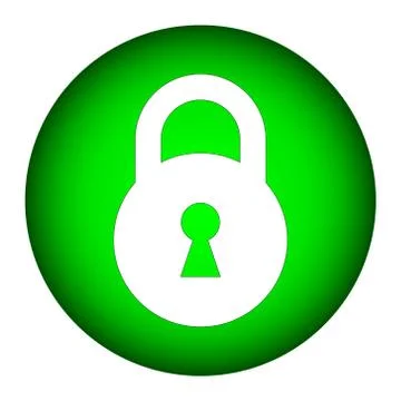 Lock button Stock Illustration