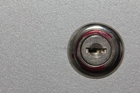 Lock on the cabinet Stock Photos