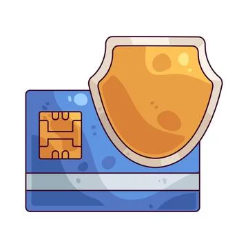 Lock card illustration Stock Illustration
