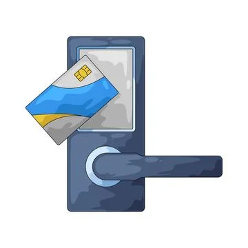 Lock card illustration Stock Illustration