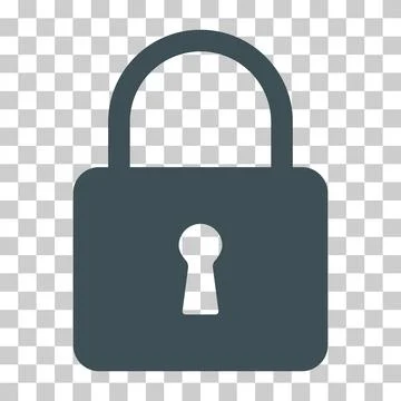Lock classic design icon, keyhole web button shape, secure vector illustratio Illustrazione stock
