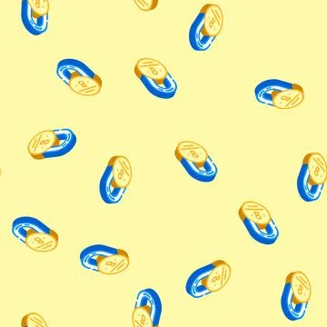 Lock close isometric icon seamless pattern Illustrazione stock