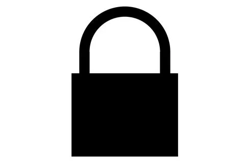 Lock closed flat icon Stock Illustration