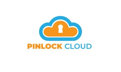 LOCK CLOUD LOGO with modern concept -- key, lock Stock Illustration