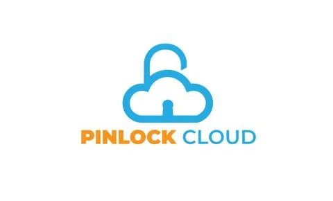 LOCK CLOUD LOGO with modern concept -- key, lock Stock Illustration