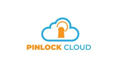 LOCK CLOUD LOGO with modern concept -- key, lock Stock Illustration