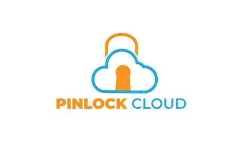 LOCK CLOUD LOGO with modern concept -- key, lock Stock Illustration