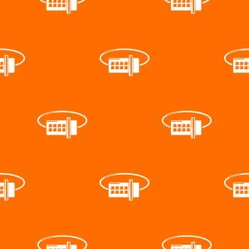 Lock code pattern vector orange Stock Illustration