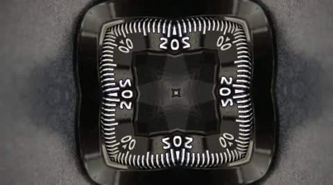 Lock combination kaleidoscope background Video stock 21274920