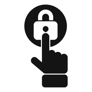 Lock data padlock icon simple vector. Breach information Illustrazione stock