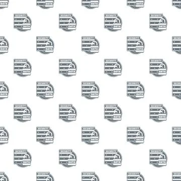 Lock data security pattern seamless Stock Illustration