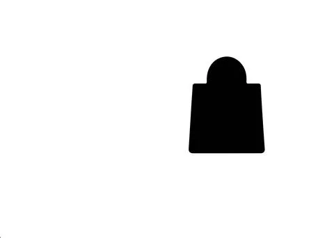 A LOCK DESIGN silhouette Stock Illustration
