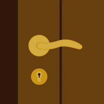 Lock door cartoon vector. free space for text. wallpaper. background. 库存插图