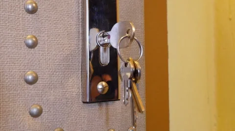 Lock the Door Stock Footage 47517288