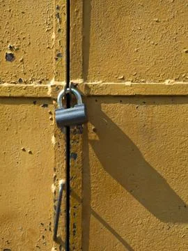 Lock at door Stock Photos