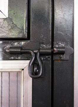To lock the door Foto stock