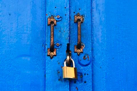 Lock on door Stock Photos