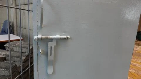 Lock door security gate Stock Photos