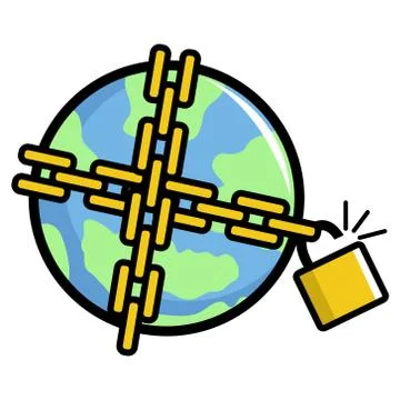 Lock down Is Beginning To End Stock Illustration