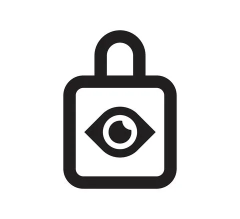 Lock eye logo vector design template Stockillustratie