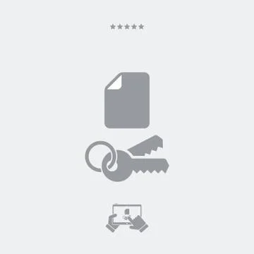 Lock file icon, safe file vector, protected file symbol, secure file design,  Stock-Illustration