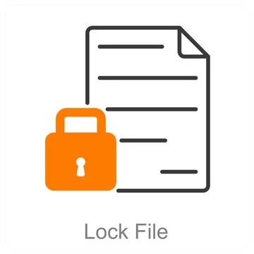 Lock File Stock Illustration