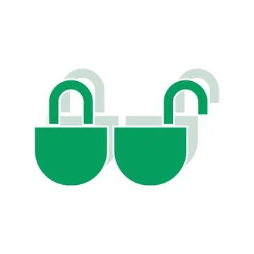 Lock flat icon design. Stock Illustration