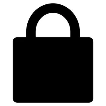 Lock Flat Vector Icon Stock Illustration