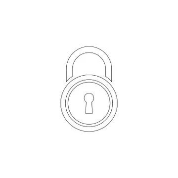 Lock. flat vector icon Stock Illustration
