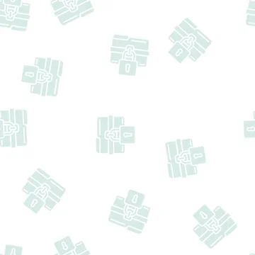 Lock folder glyph seamless pattern Stockillustratie