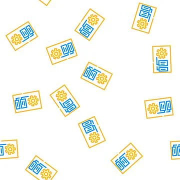 Lock folder vector seamless pattern Illustrazione stock