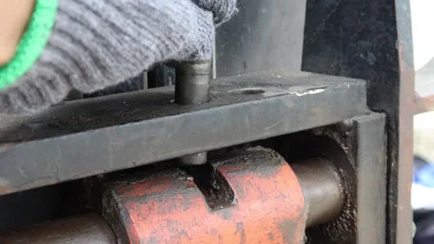 Lock fork of forklift  Stock-Footage 161492285