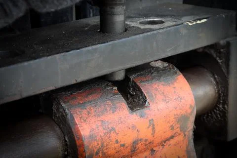 Lock fork of forklift Stock Photos