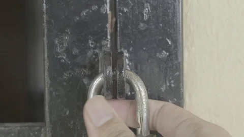 Lock the gate Stock Footage 127676745