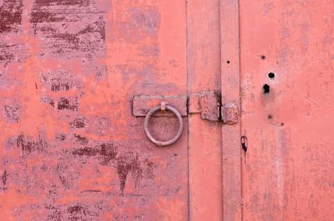 The lock on gate Fotos Stock