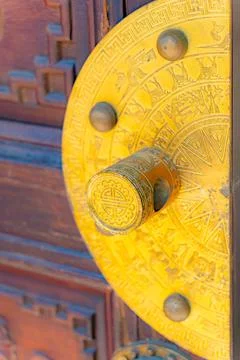 The lock on the gate. Foto stock