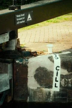 Lock Gates Cill Stock Photos