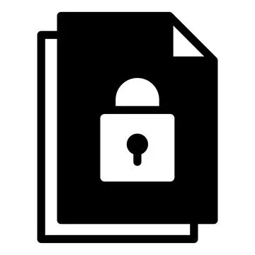 Lock glyph icon vector illustration isolated on white background 스톡 일러스트