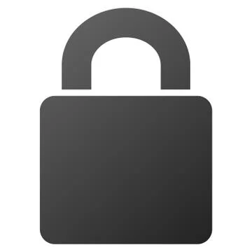 Lock Gradient Vector Icon Illustrazione stock