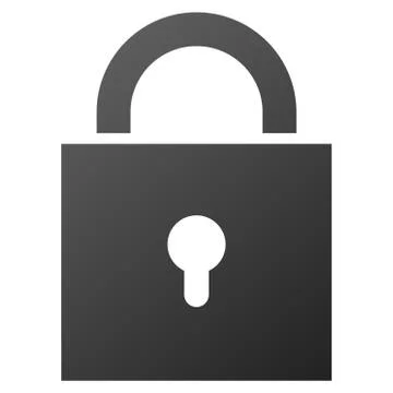 Lock Gradient Vector Icon Stockillustratie