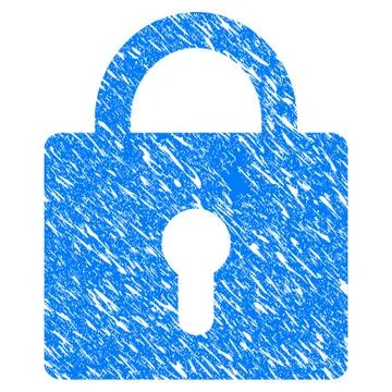 Lock Grunge Icon Illustrazione stock
