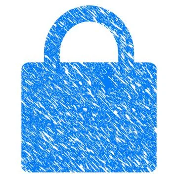 Lock Grunge Icon 스톡 일러스트