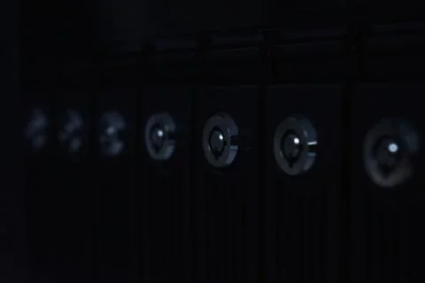 Lock of Hard disk drive sever Stock Illustration