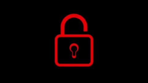 Lock icon animated, lock and unlock concept Stock Footage 259379642