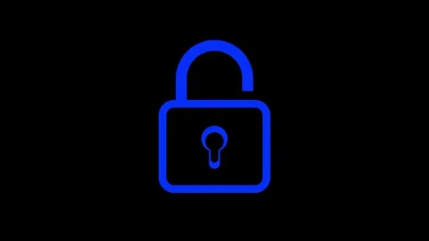 Lock icon animated, lock and unlock concept Stock Footage 259379644