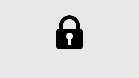 Lock icon animated, lock and unlock concept Stock Footage 259379662