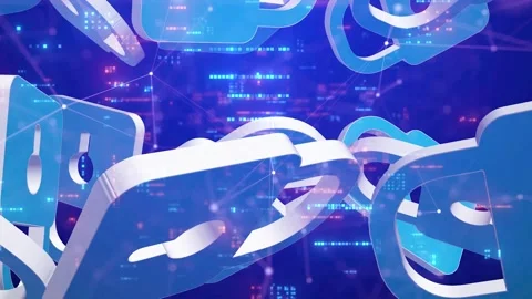 Lock Icon animation Stock Footage 310594779