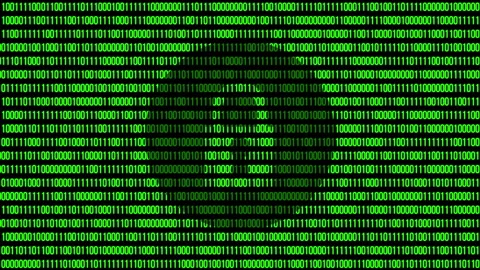 Lock icon on binary code. Stock Footage 133160575