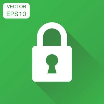 Lock icon. Business concept padlock locker pictogram. Vector illustration on  Stock Illustration