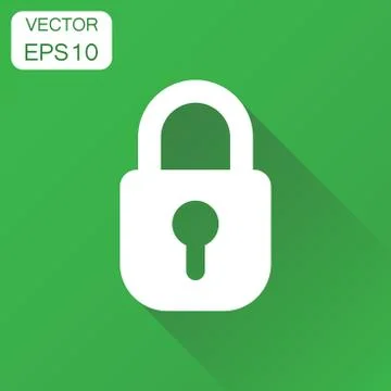 Lock icon. Business concept padlock locker pictogram. Vector illustration on  Stock Illustration